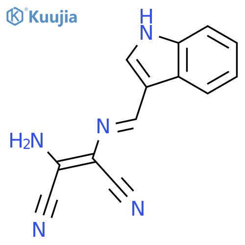 2-Butenedinitrile, 2-amino-3-[(E)-(1H-indol-3-ylmethylene)amino]-, (2Z)- structure