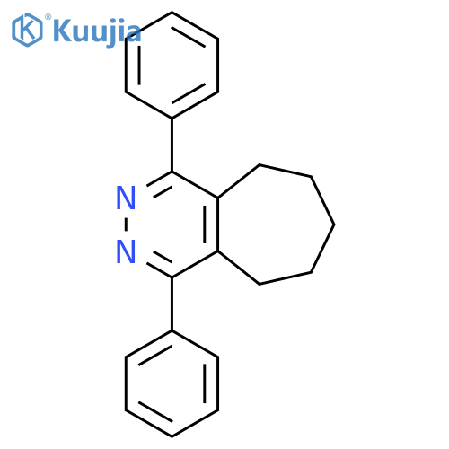 5H-Cyclohepta[d]pyridazine, 6,7,8,9-tetrahydro-1,4-diphenyl- structure