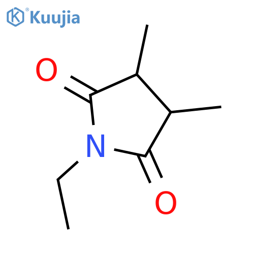 cis-1-ethyl-3,4-dimethyl-2,5-Pyrrolidinedione structure
