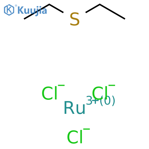 Ruthenium, trichloro(1,1'-thiobis(ethane))- structure
