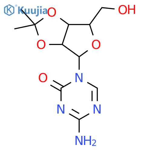 4-Amino-1-(6-(hydroxymethyl)-2,2-dimethyltetrahydrofuro[3,4-d][1,3]dioxol-4-yl)-1,3,5-triazin-2(1H)-one structure
