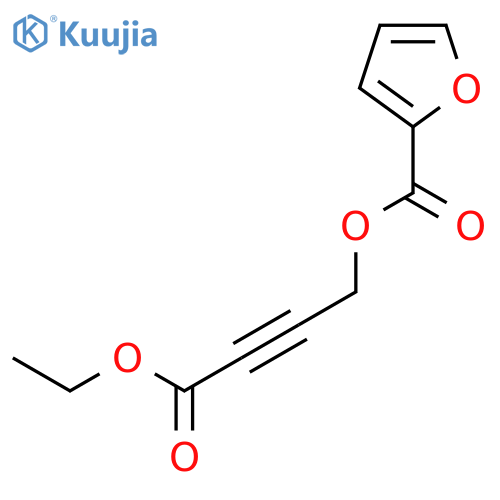 2-FURANCARBOXYLIC ACID, 4-ETHOXY-4-OXO-2-BUTYNYL ESTER structure
