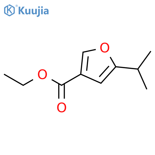 3-FURANCARBOXYLIC ACID, 5-(1-METHYLETHYL)-, ETHYL ESTER structure