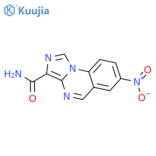 Imidazo[1,5-a]quinazoline-3-carboxamide, 7-nitro- structure