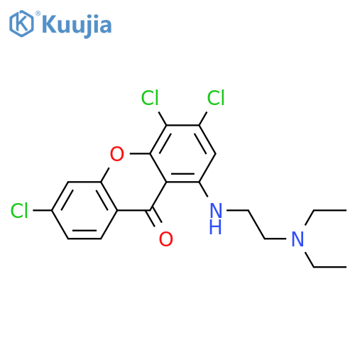 9H-XANTHEN-9-ONE, 3,4,6-TRICHLORO-1-[[2-(DIETHYLAMINO)ETHYL]AMINO]- structure