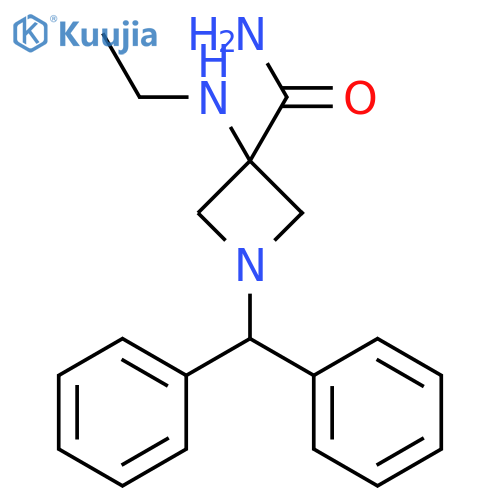 3-Azetidinecarboxamide, 1-(diphenylmethyl)-3-(ethylamino)- structure