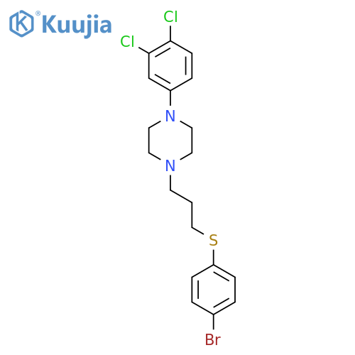 PIPERAZINE, 1-[3-[(4-BROMOPHENYL)THIO]PROPYL]-4-(3,4-DICHLOROPHENYL)- structure