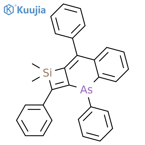 SILETO[3,2-B][1]BENZARSENIN, 1,3-DIHYDRO-1,1-DIMETHYL-2,3,8-TRIPHENYL- structure