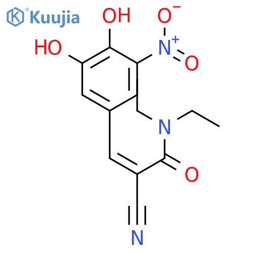 2-Propenamide, 2-cyano-3-(3,4-dihydroxy-5-nitrophenyl)-N,N-diethyl- structure