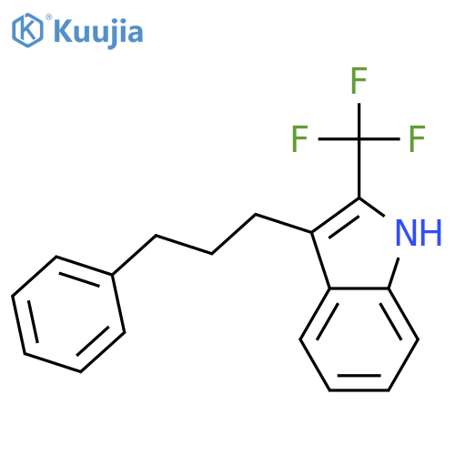 1H-INDOLE, 3-(3-PHENYLPROPYL)-2-(TRIFLUOROMETHYL)- structure