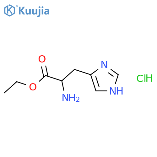 (S)-Ethyl 2-amino-3-(1H-imidazol-4-yl)propanoate hydrochloride structure