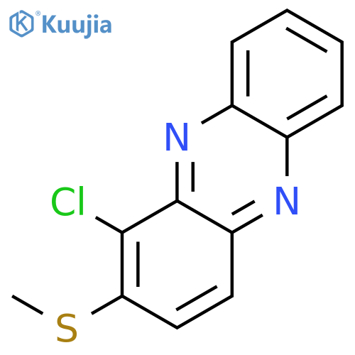 Phenazine, 1-chloro-2-(methylthio)- structure