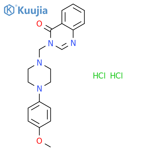 3-{[4-(4-methoxyphenyl)piperazin-1-yl]methyl}quinazolin-4(3H)-one dihydrochloride structure