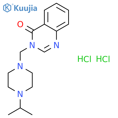 3-{[4-(propan-2-yl)piperazin-1-yl]methyl}quinazolin-4(3H)-one dihydrochloride structure