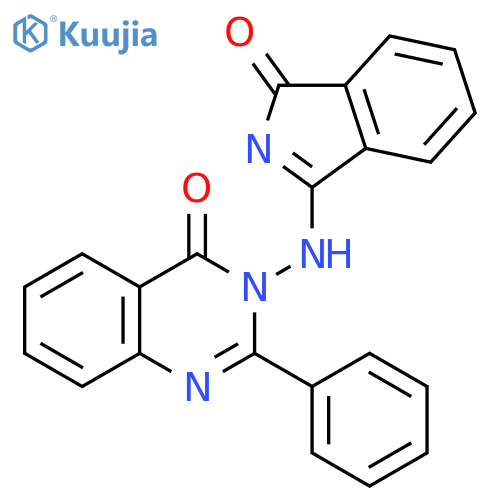4(3H)-Quinazolinone, 3-[(1-oxo-1H-isoindol-3-yl)amino]-2-phenyl- structure