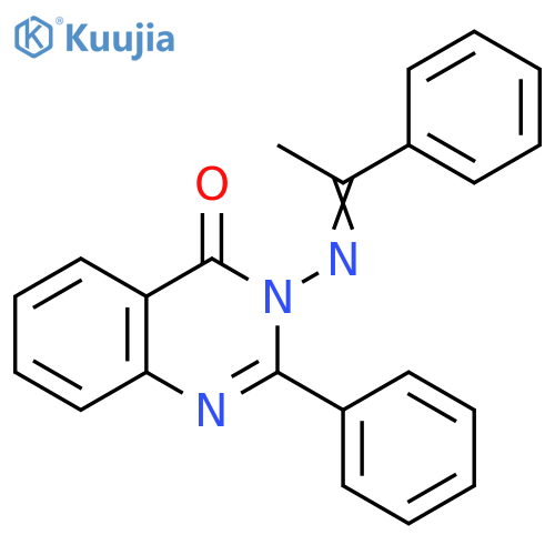 4(3H)-Quinazolinone, 2-phenyl-3-[(1-phenylethylidene)amino]- structure