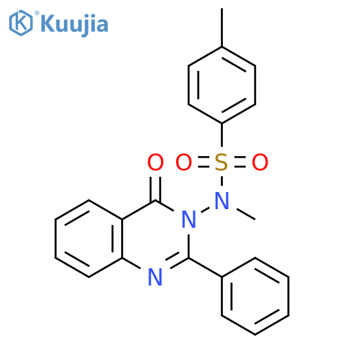 Benzenesulfonamide,N,4-dimethyl-N-(4-oxo-2-phenyl-3(4H)-quinazolinyl)- structure