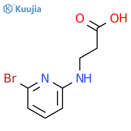 3-(6-bromopyridin-2-ylamino)propionic acid structure