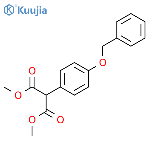 1,3-dimethyl 2-4-(benzyloxy)phenylpropanedioate structure
