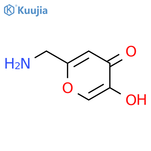 4H-Pyran-4-one,2-(aminomethyl)-5-hydroxy- structure