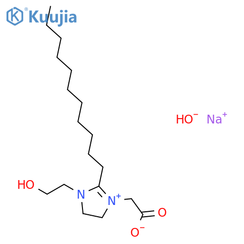 sodium 1-(carboxymethyl)-4,5-dihydro-1(or 3)-(2-hydroxyethyl)-2-undecyl-1H-imidazolium hydroxide structure