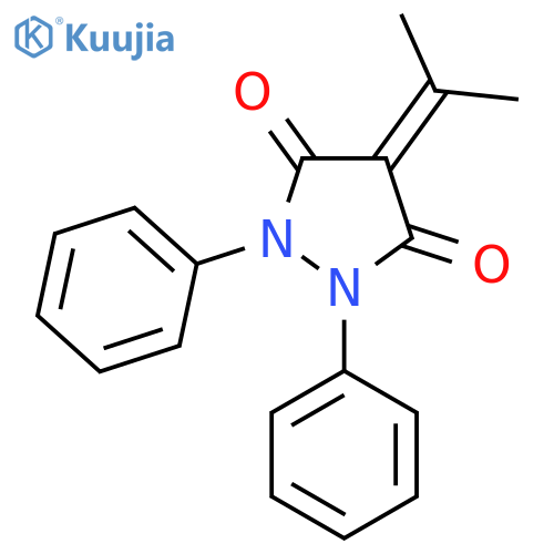 3,5-Pyrazolidinedione, 1,2-diphenyl-4-isopropylidene- structure