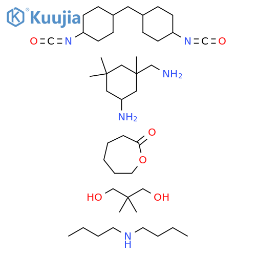 2-Oxepanone,polymerwith5-amino-1,3,3-trimethylcyclohexanemethanamine,2,2-dimethyl-1,3-propanedioland1,1'-methylenebis[4-isocyanatocyclohexane],reactionproductswithdibutylamine structure