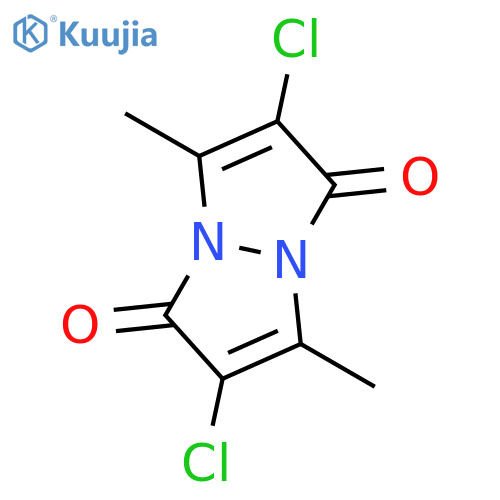 1H,5H-Pyrazolo[1,2-a]pyrazole-1,5-dione, 2,6-dichloro-3,7-dimethyl- structure