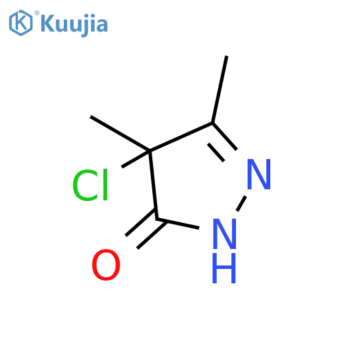 4-Chloro-3,4-dimethyl-2-pyrazolin-5-one structure