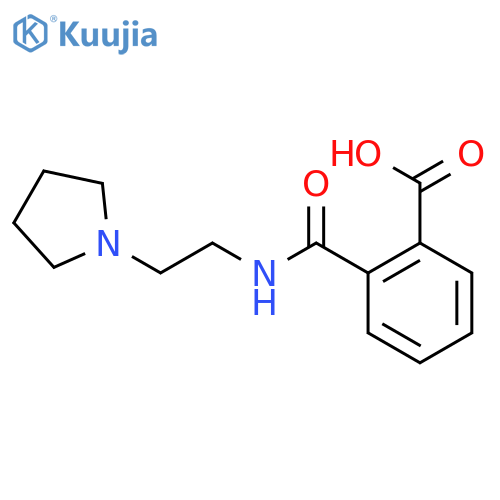 2-[(2-pyrrolidin-1-ylethyl)carbamoyl]benzoic acid structure
