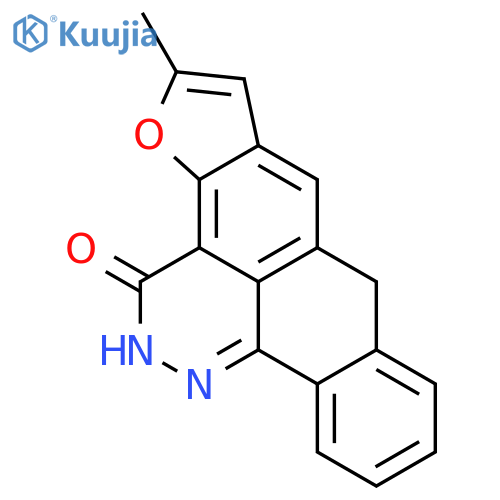 3H-BENZO[H]BENZOFURO[7,6,5-DE]CINNOLIN-3-ONE, 2,8-DIHYDRO-5-METHYL- structure