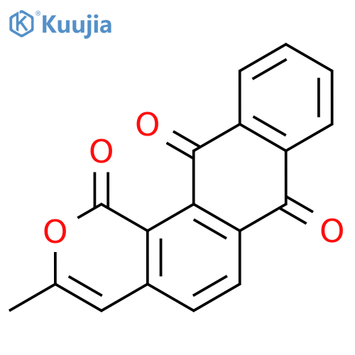 1H-Anthra[1,2-c]pyran-1,7,12-trione, 3-methyl- structure