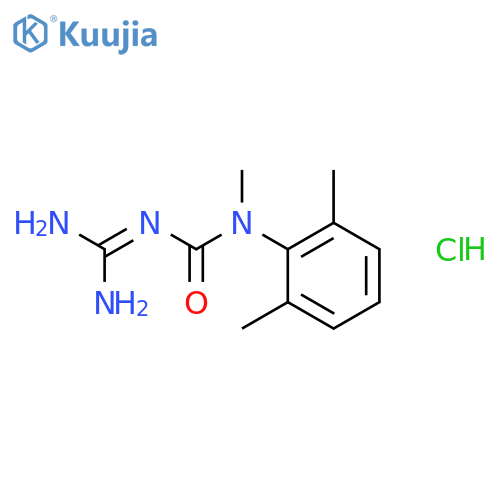 3-(diaminomethylidene)-1-(2,6-dimethylphenyl)-1-methylurea hydrochloride structure