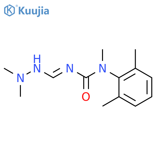 3-[(E)-(2,2-dimethylhydrazinyl)methylidene]-1-(2,6-dimethylphenyl)-1-methylurea structure