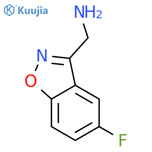 (5-fluorobenzodisoxazol-3-yl)methanamine structure
