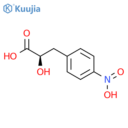 (2R)-2-hydroxy-3-(4-nitrophenyl)propanoic acid structure