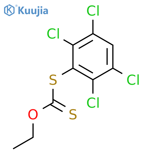 Carbonodithioic acid, O-ethyl S-(2,3,5,6-tetrachlorophenyl) ester structure