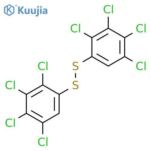 DISULFIDE, BIS(2,3,4,5-TETRACHLOROPHENYL) structure