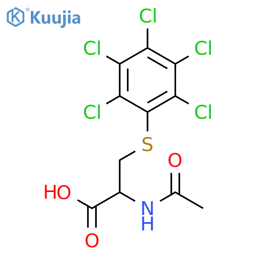 DL-CYSTEINE, N-ACETYL-S-(PENTACHLOROPHENYL)- structure