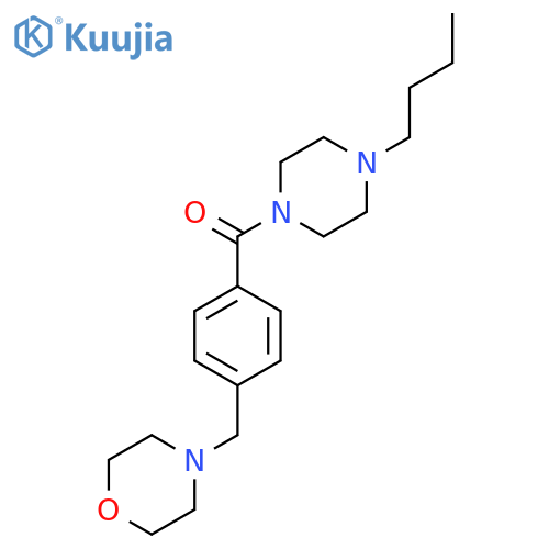 PIPERAZINE, 1-BUTYL-4-[4-(4-MORPHOLINYLMETHYL)BENZOYL]- structure