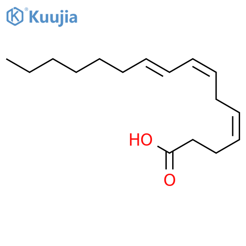 4,7,9-Hexadecatrienoic acid, (4Z,7Z,9E)- structure