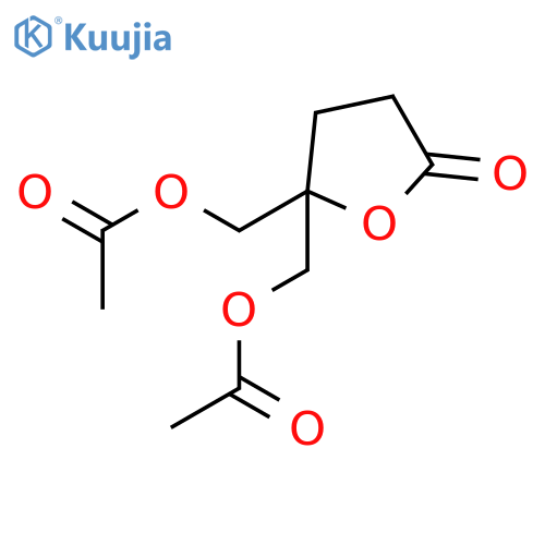 2(3H)-Furanone, 5,5-bis[(acetyloxy)methyl]dihydro- structure