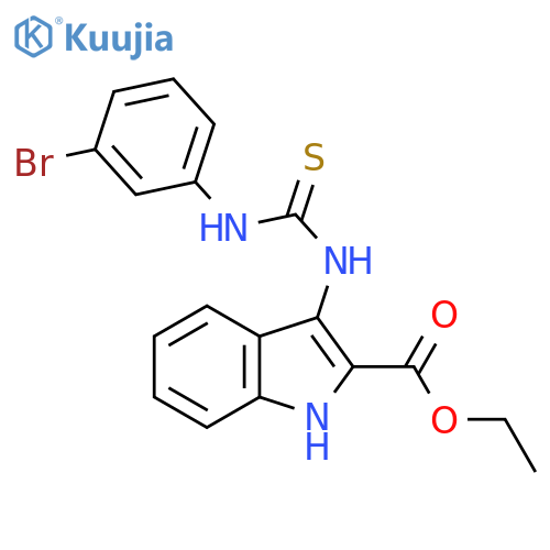 ethyl 3-{(3-bromophenyl)carbamothioylamino}-1H-indole-2-carboxylate structure