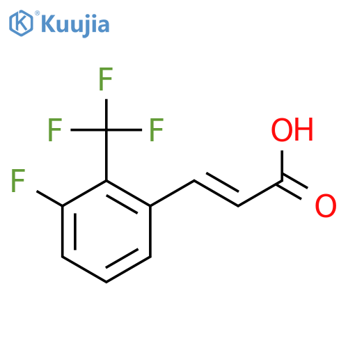 2-Propenoic acid, 3-[fluoro(trifluoromethyl)phenyl]-, (2E)- structure