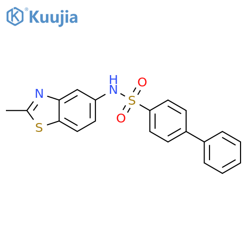 [1,1'-BIPHENYL]-4-SULFONAMIDE, N-(2-METHYL-5-BENZOTHIAZOLYL)- structure