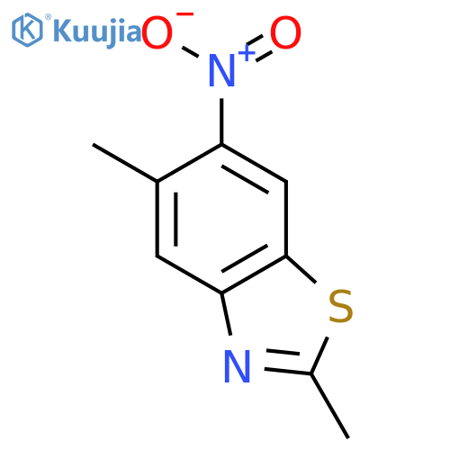 2,5-Dimethyl-6-nitrobenzo[d]thiazole structure