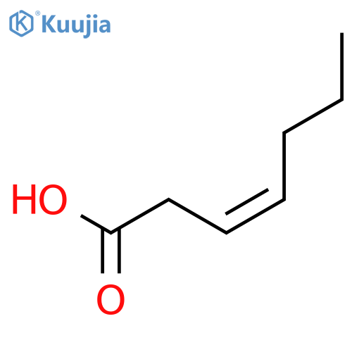 3-HEPTENOIC ACID, (3Z)- structure