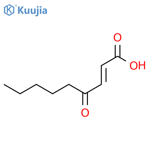 (E)-4-oxo-2-nonenoic acid structure