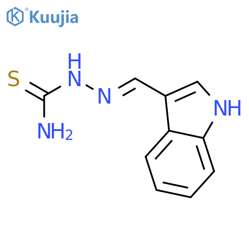 (2E)-2-(1H-indol-3-ylmethylidene)hydrazinecarbothioamide structure