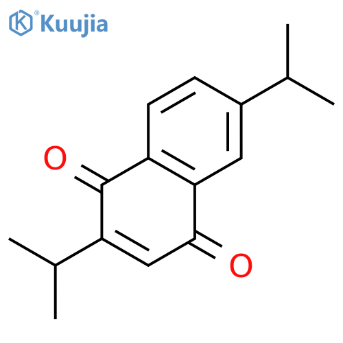 1,4-Naphthalenedione, 2,6-bis(1-methylethyl)- structure